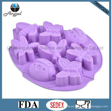 Insectos Molde de chocolate de silicona Ice Cube Tray Cake Tool Sc32